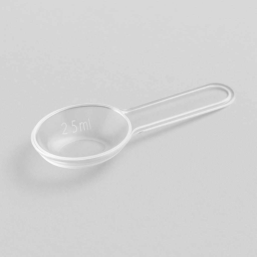 maatlepel ps clear (2.5 &) 5 ml ovaal