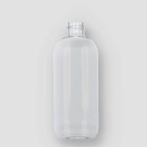 Picture: plastic fles 100 ml pet transparant oval 20-410