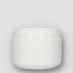 Picture: plastic cremepot 100 ml pp wit dubbelwandig