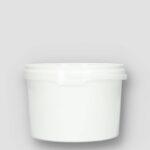 Picture: kunststof emmer 2,5 liter pp wit met kunststof beugel