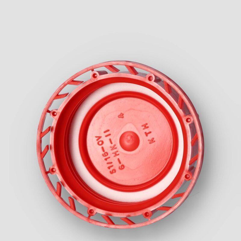 Picture: sluiting pe rood din51 (5,10 l) verzegelb.